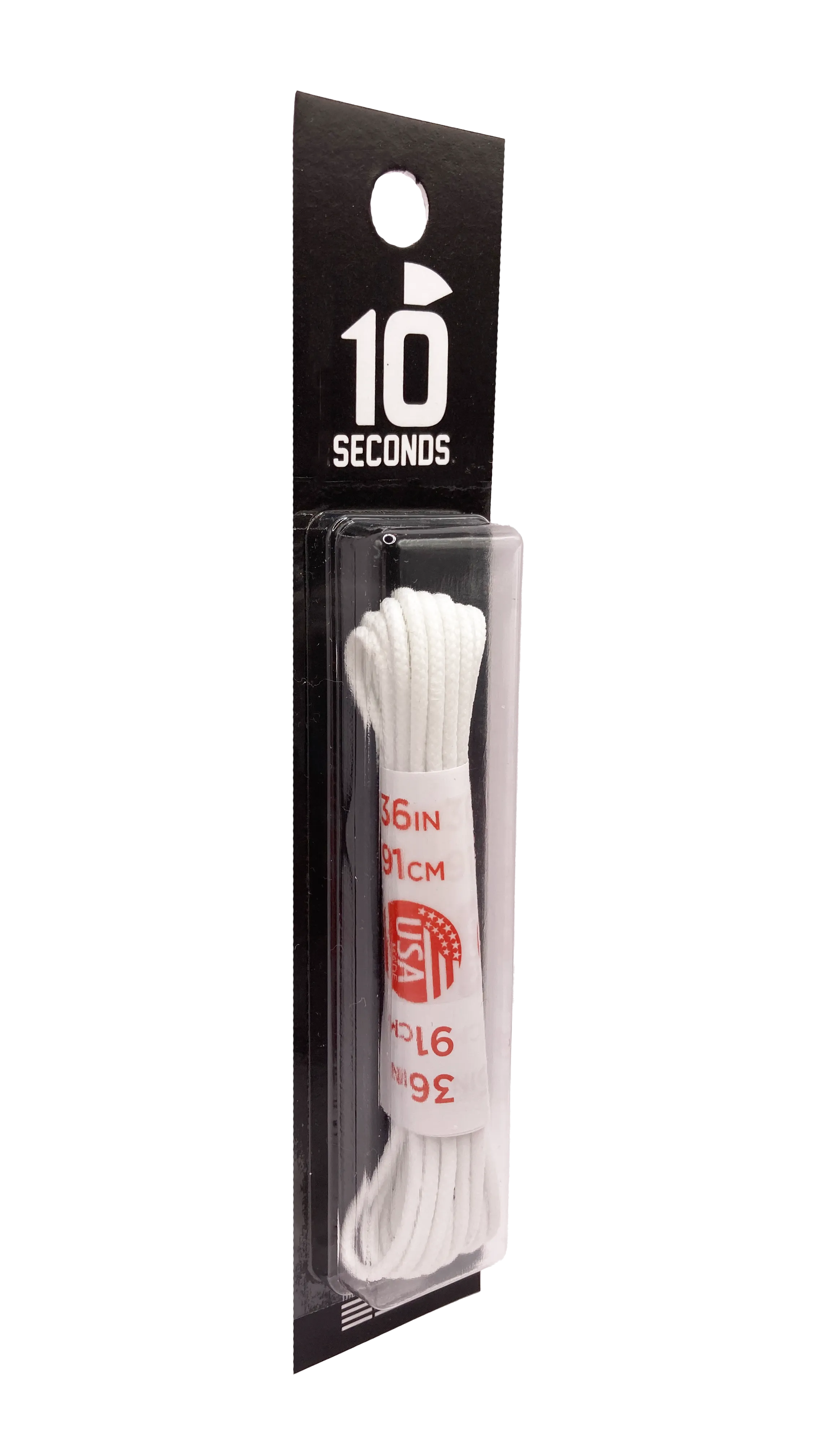 10 Seconds ® Waxed Golf Laces | White