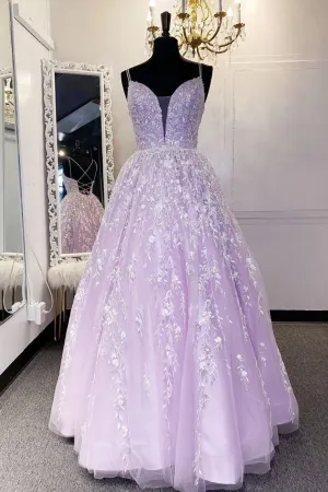 A Line Lilac A Line Long Formal Dress Prom Dress