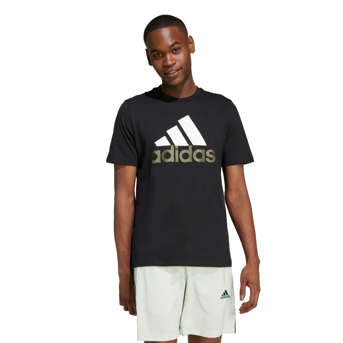 adidas Men's Big Logo Single Jersey Tee (Tall)