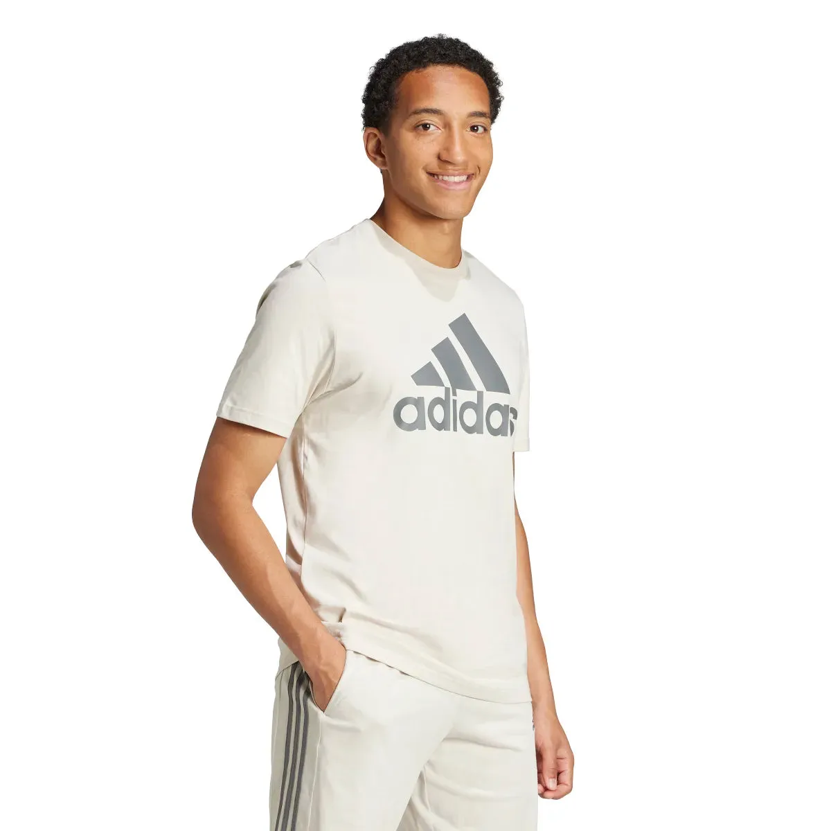 adidas Men's Big Logo Single Jersey Tee (Tall)