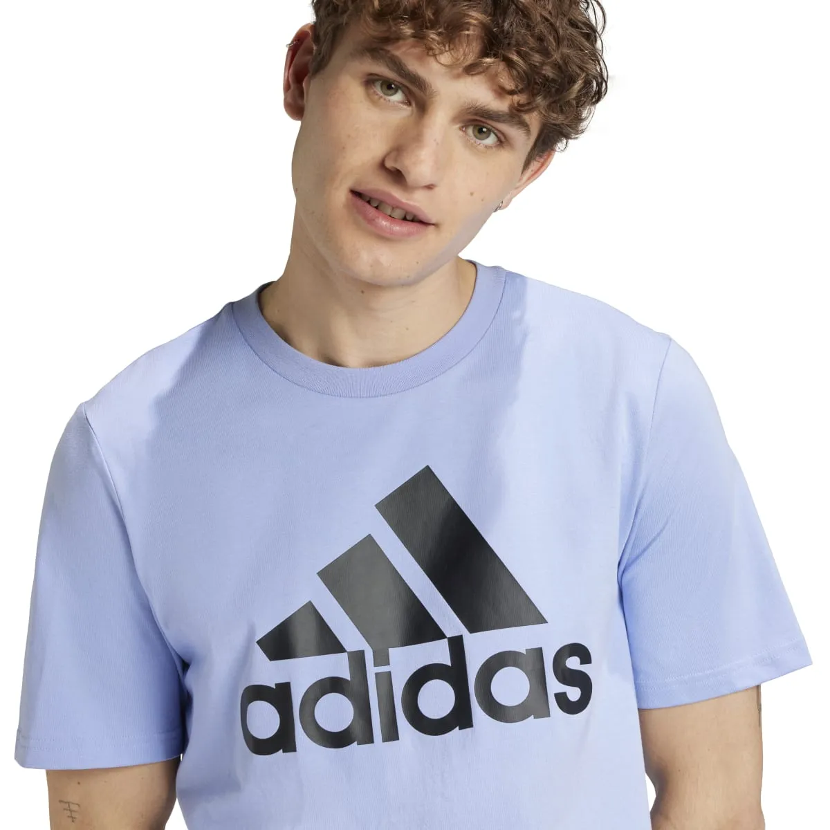 adidas Men's Big Logo Single Jersey Tee (Tall)