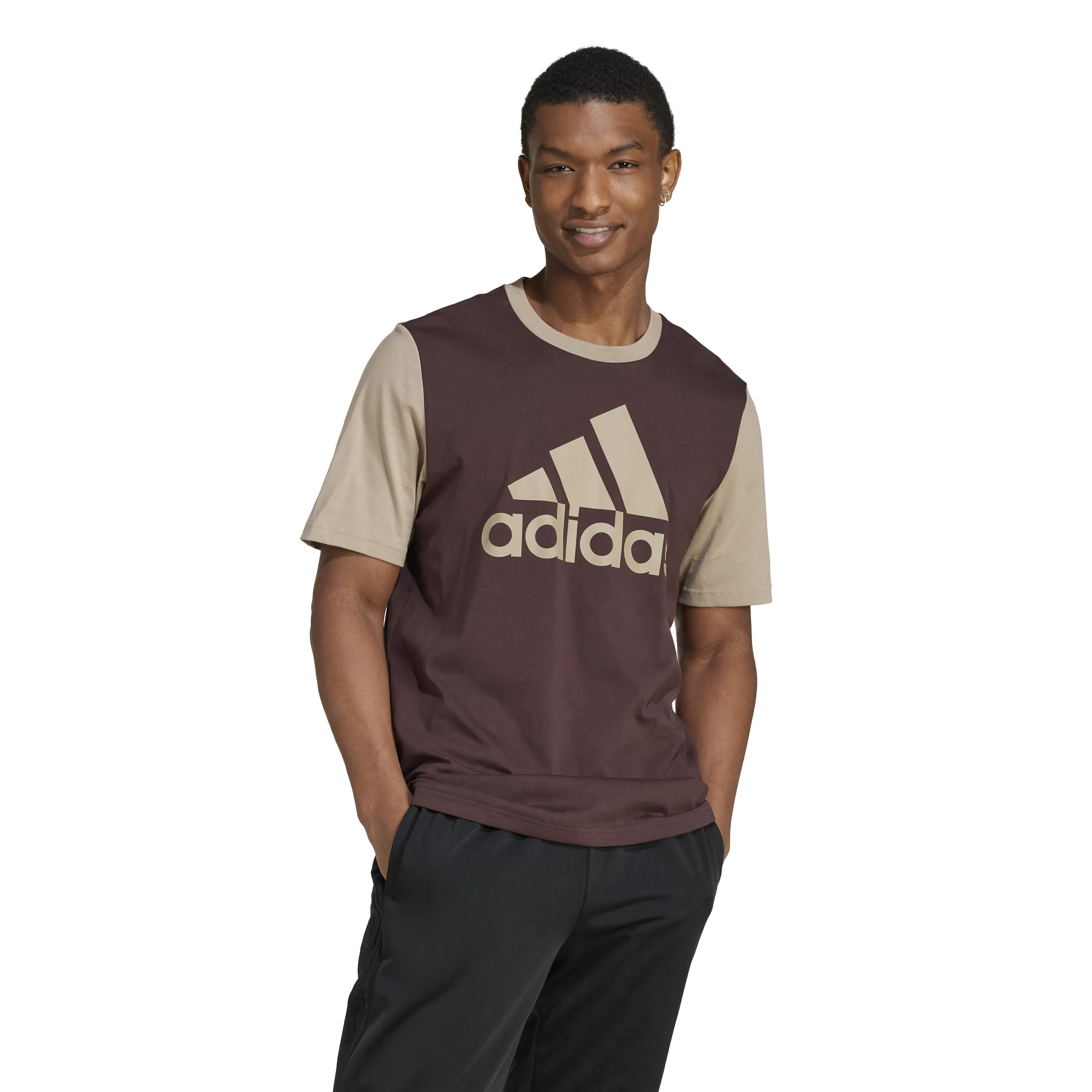 adidas Men's Big Logo Single Jersey Tee (Tall)