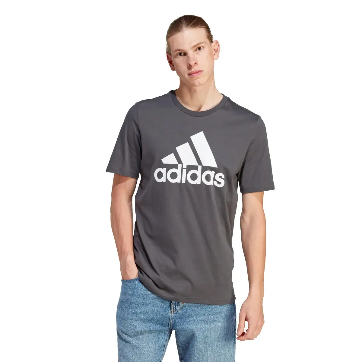 adidas Men's Big Logo Single Jersey Tee (Tall)