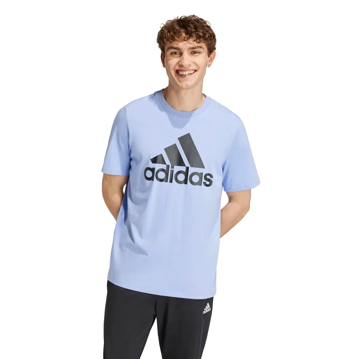 adidas Men's Big Logo Single Jersey Tee (Tall)