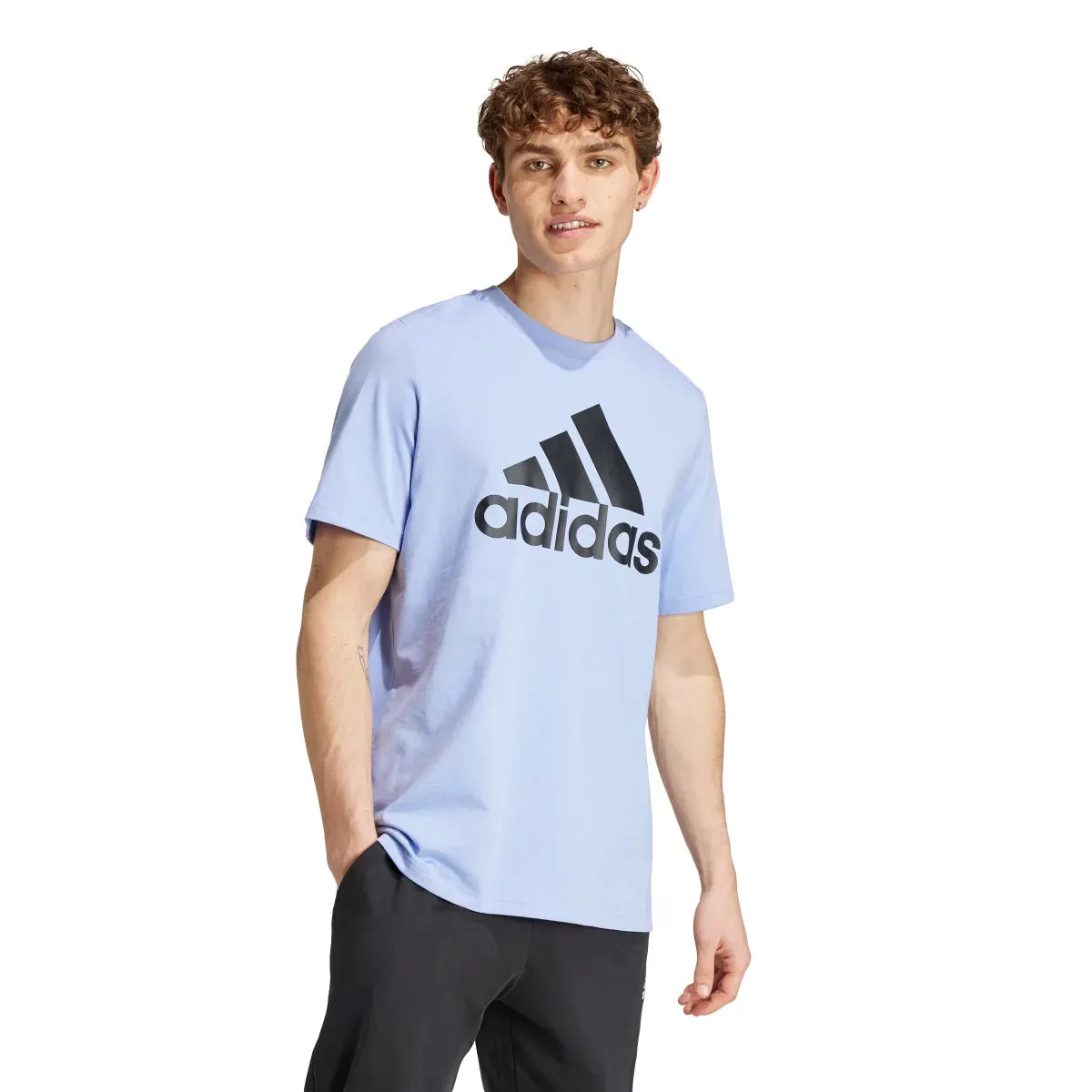 adidas Men's Big Logo Single Jersey Tee (Tall)