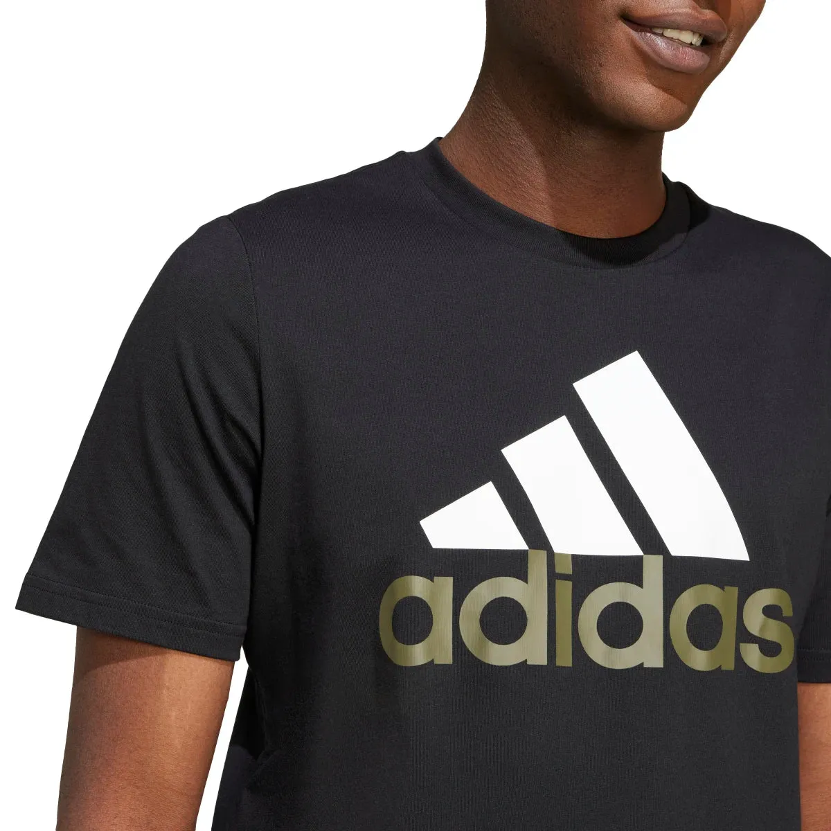 adidas Men's Big Logo Single Jersey Tee (Tall)