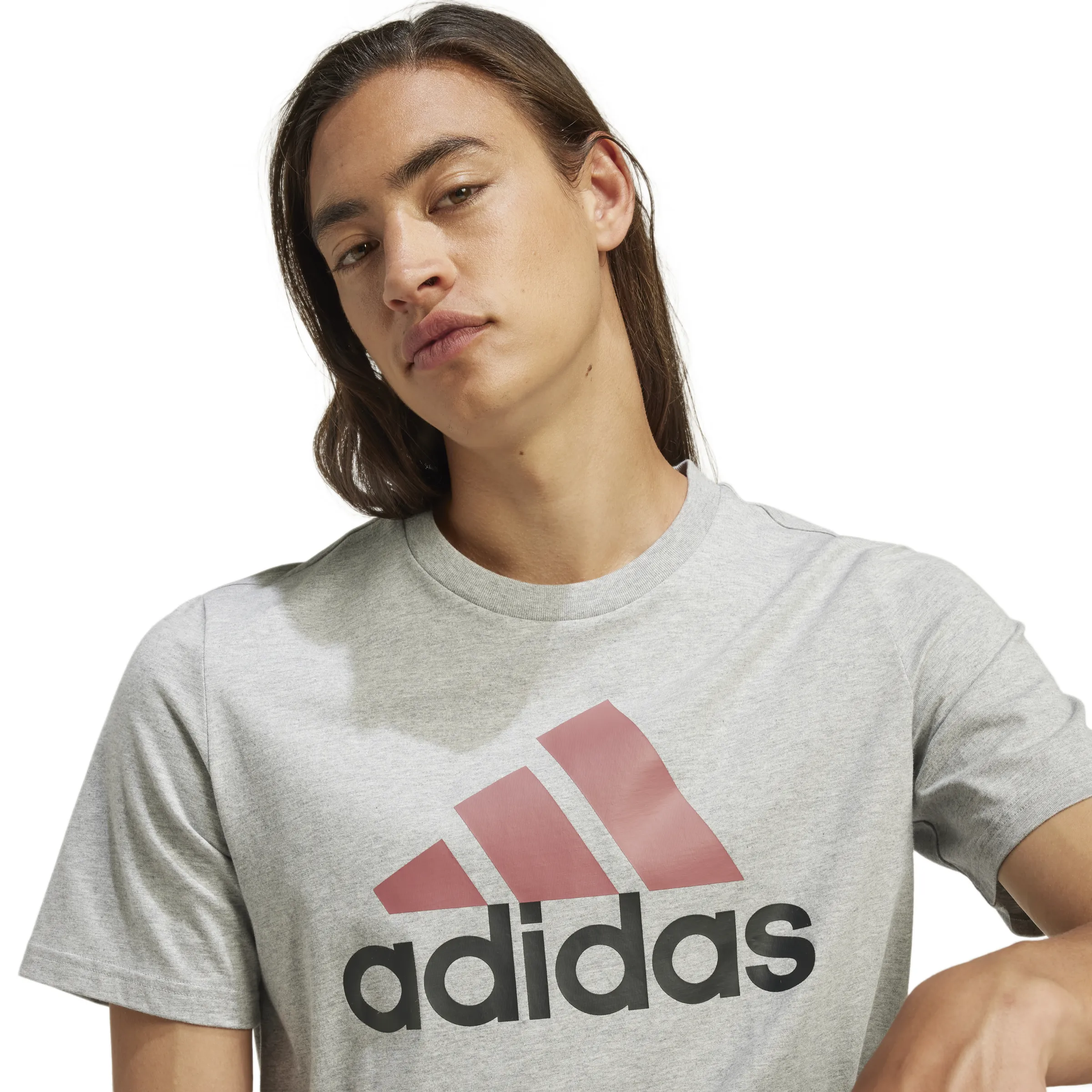 adidas Men's Big Logo Single Jersey Tee (Tall)