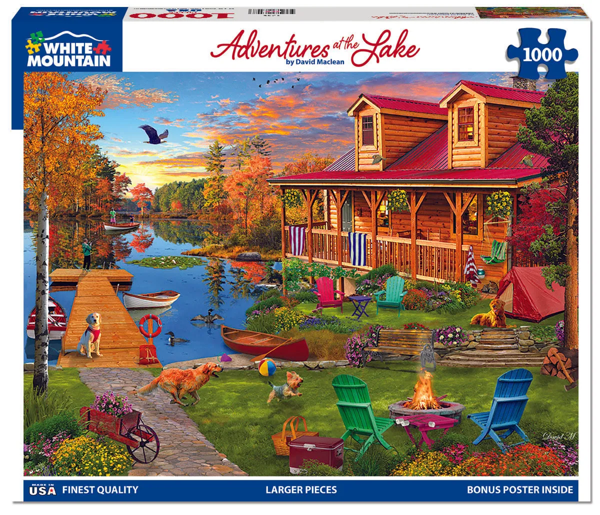 Adventures At The Lake (1746pz) - 1000 Piece Jigsaw Puzzle