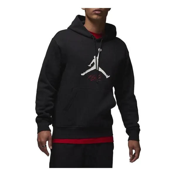 Air Jordan Essentials Fleece Hoodie 'Black white', white