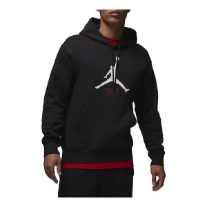 Air Jordan Essentials Fleece Hoodie 'Black white', white