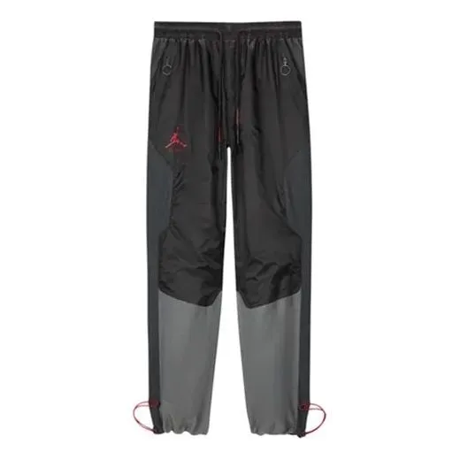 Air Jordan x OFF-WHITE Crossover Knitted Nylon Sports Long Pants Asia Edition Black