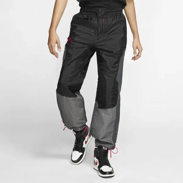 Air Jordan x OFF-WHITE Crossover Knitted Nylon Sports Long Pants Asia Edition Black