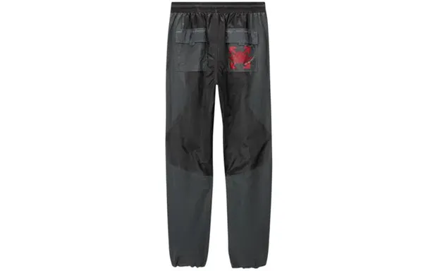 Air Jordan x OFF-WHITE Crossover Knitted Nylon Sports Long Pants Asia Edition Black