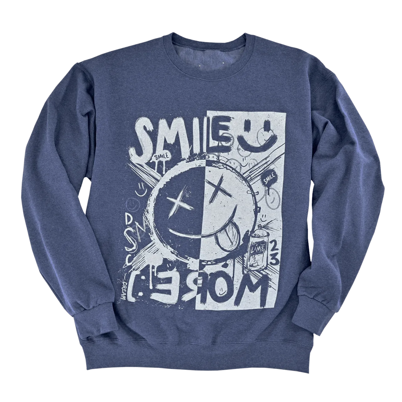 April MEMBERS ONLY Blue Smile More Sweatshirt