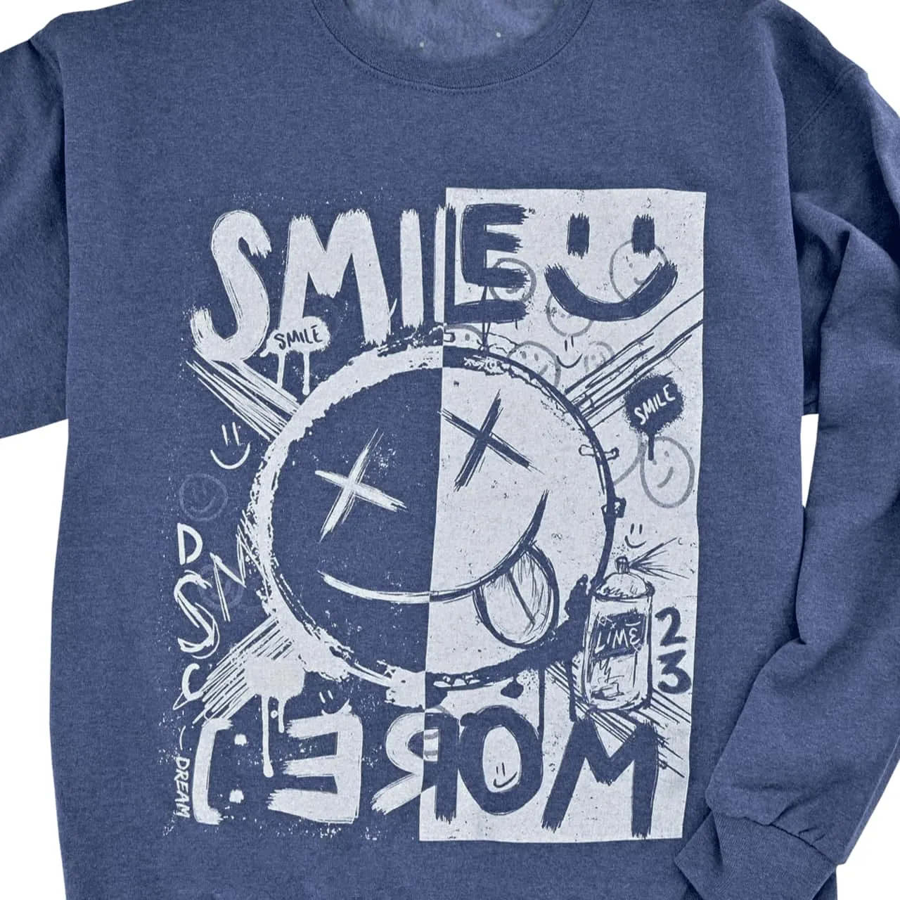 April MEMBERS ONLY Blue Smile More Sweatshirt