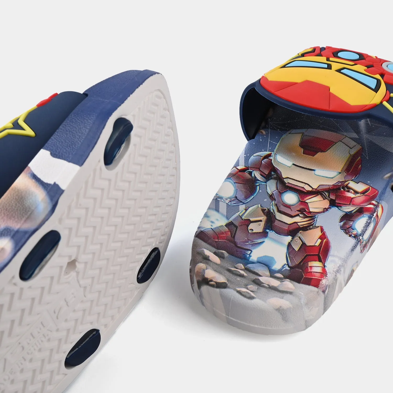 Boys Slippers 208-A8-NAVY