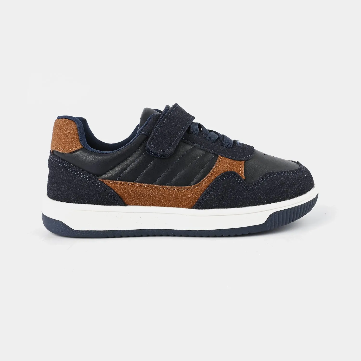 Boys Sneaker H619-D1-Navy/Camel