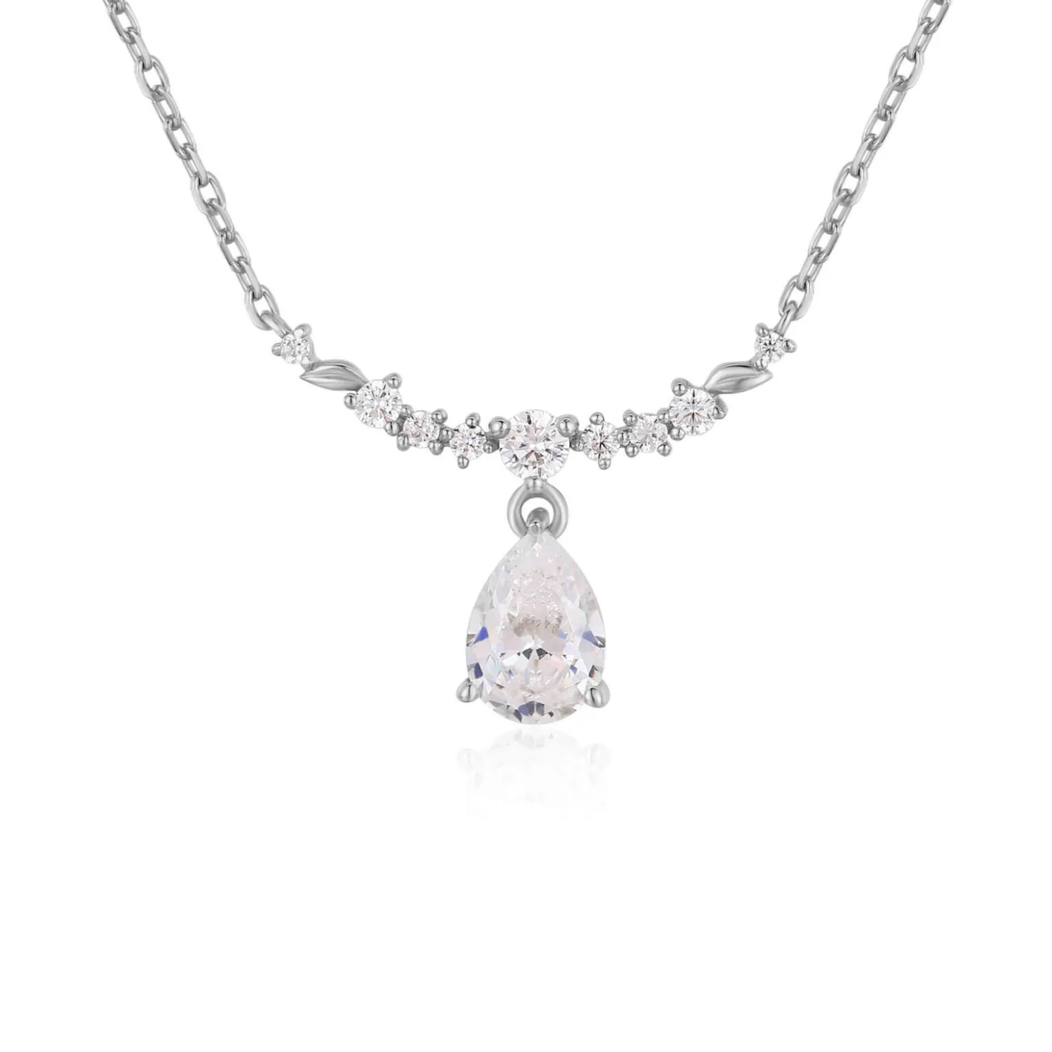 Breezy Whisper White Topaz Necklace