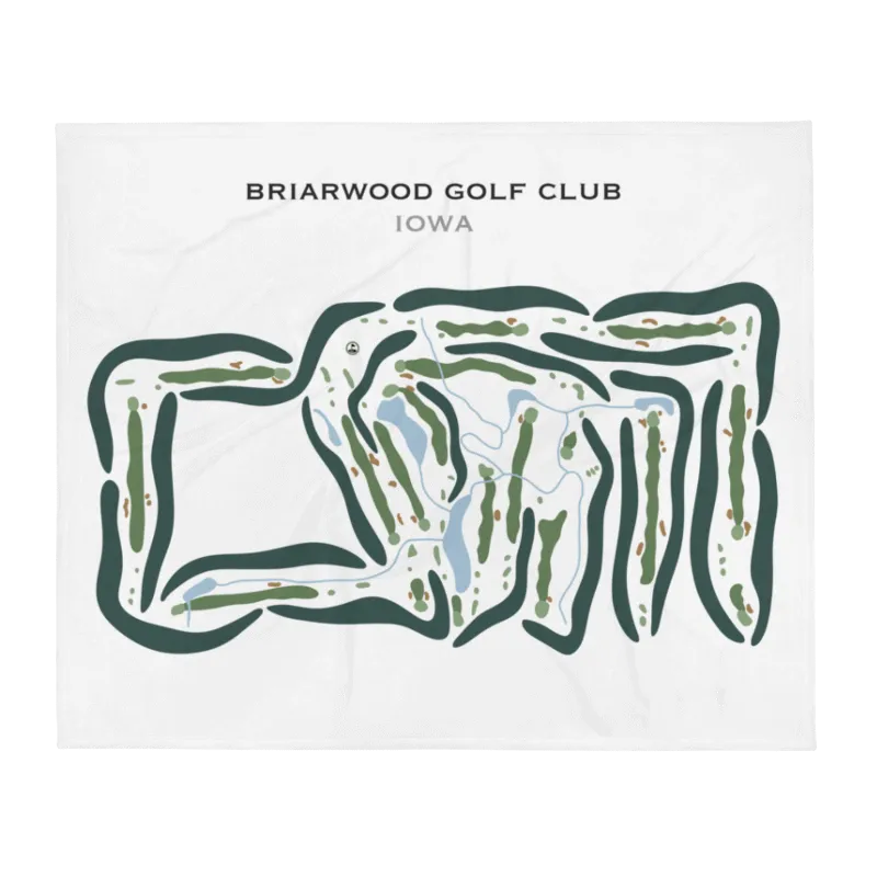 Briarwood Golf Club, Iowa - Printed Golf Courses