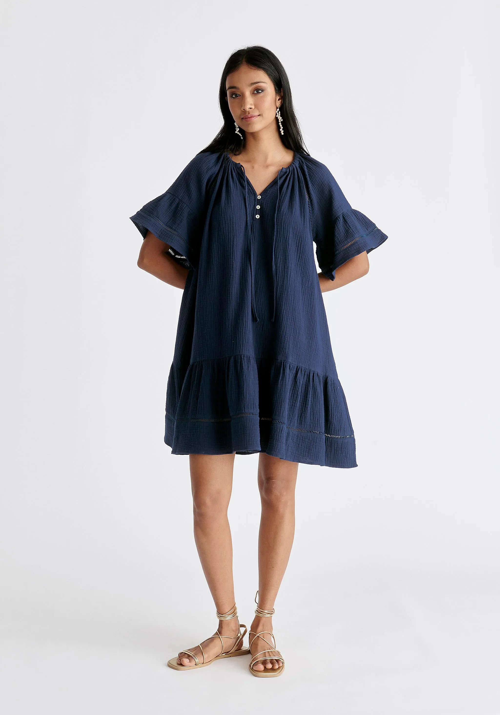 Cheesecloth Swing Dress