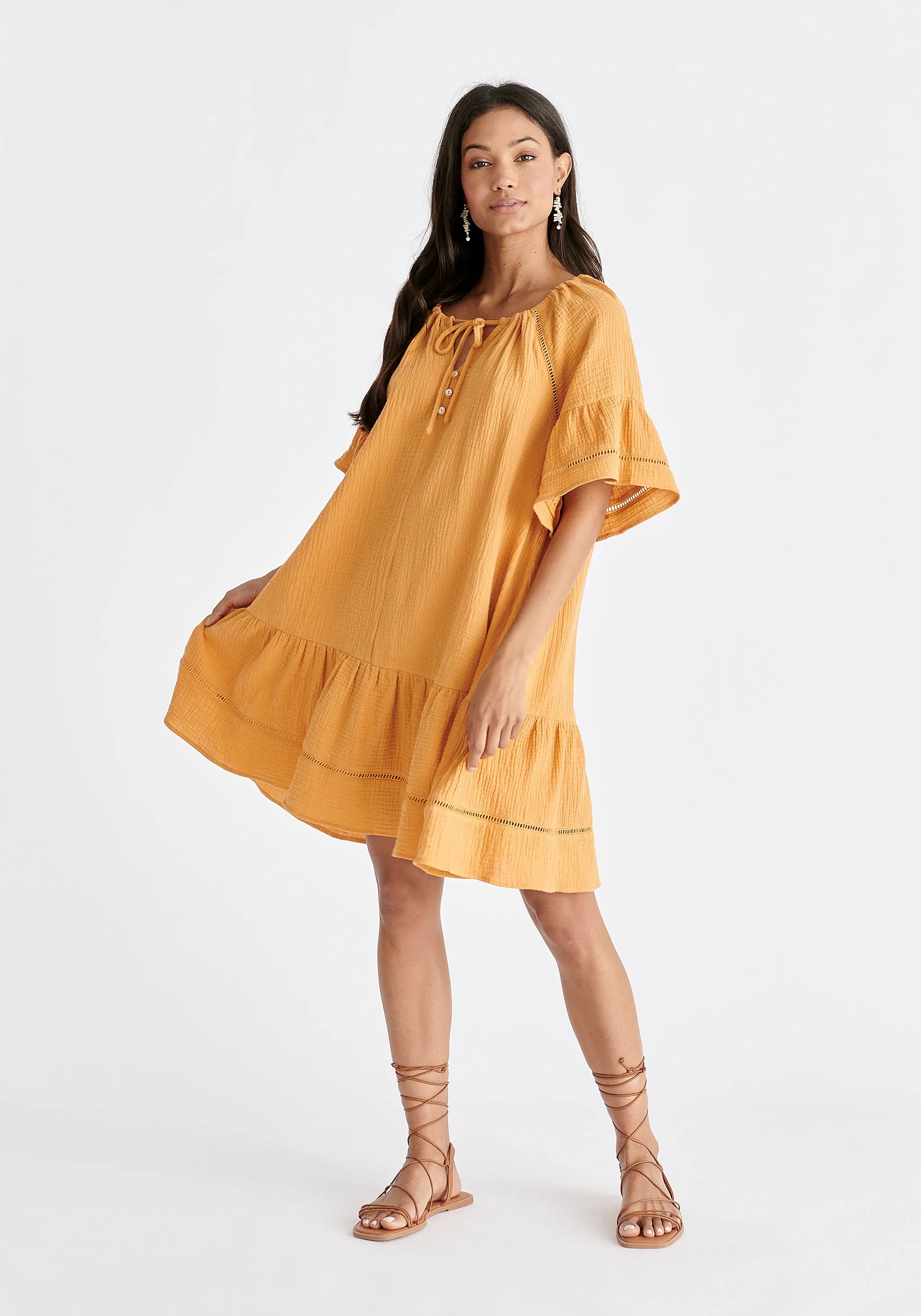 Cheesecloth Swing Dress