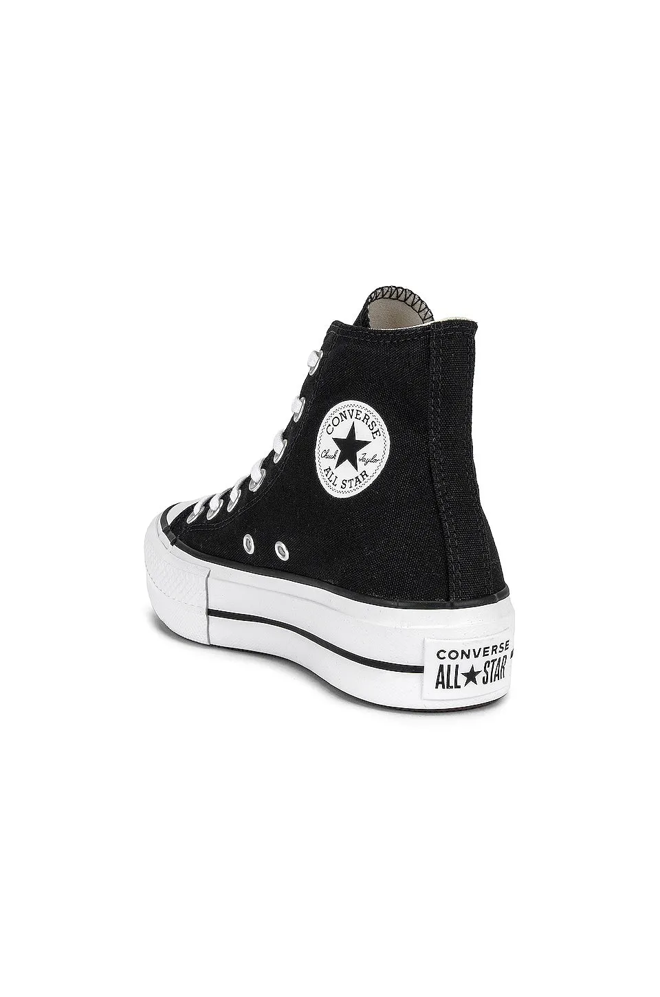 Converse Chuck Taylor All Star Lift Hi Sneakers, Black & White