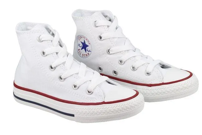 Converse Shoes Kids Chuck Taylor All Star Hi Optical White