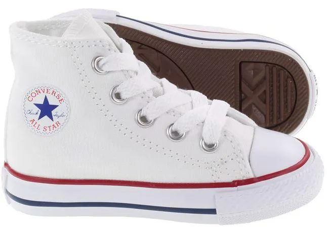 Converse Shoes Kids Chuck Taylor All Star Hi Optical White