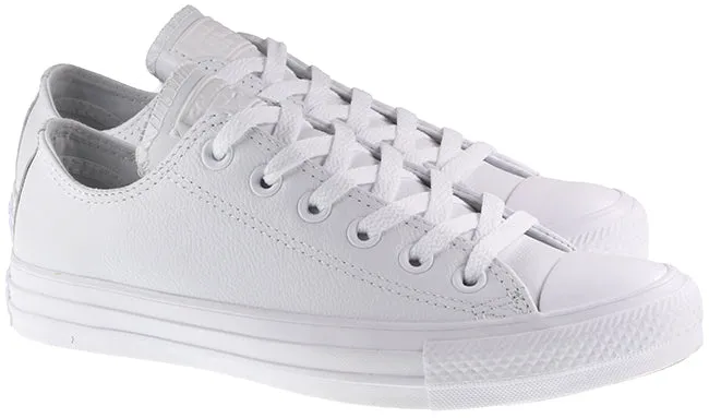 Converse Shoes Womens Chuck Taylor All Star Ox Leather White