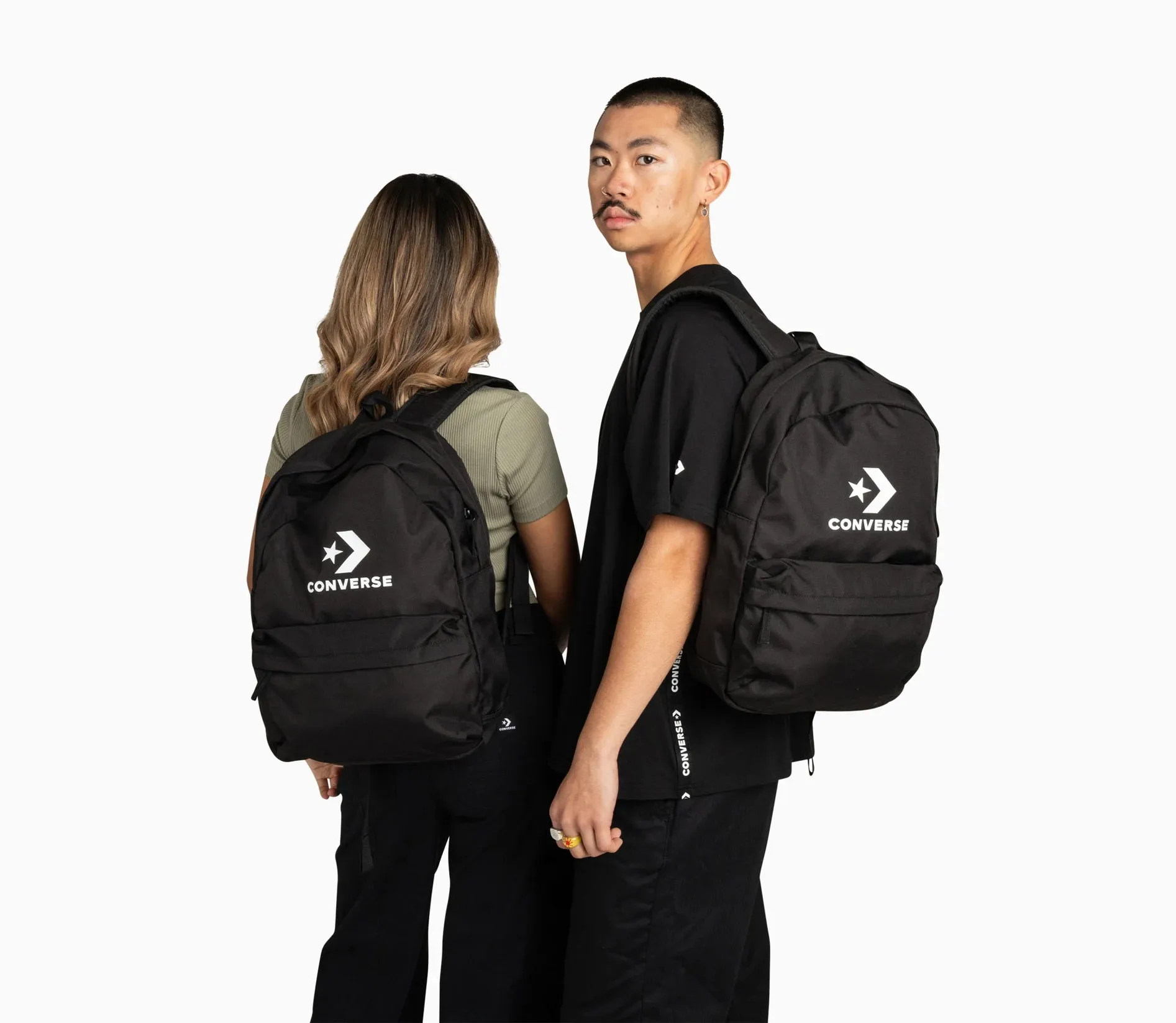 CONVERSE SPEED 3 LOGO BLACK BACKPACK