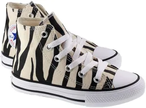 Converse Trainers Kids Chuck Taylor Hi Black Greige White