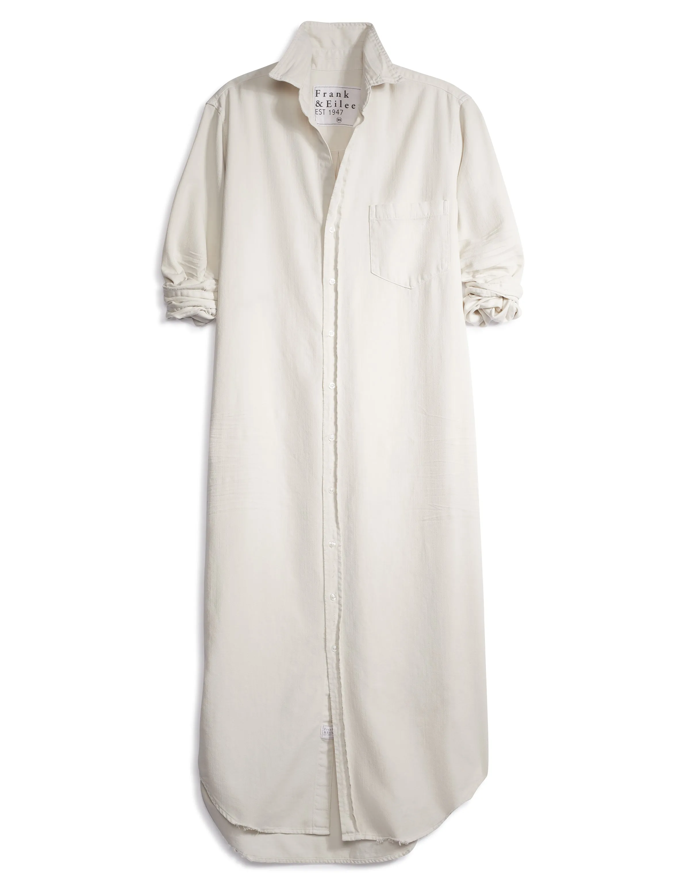 Frank & Eileen - Rory Woven Long Dress in Vintage White