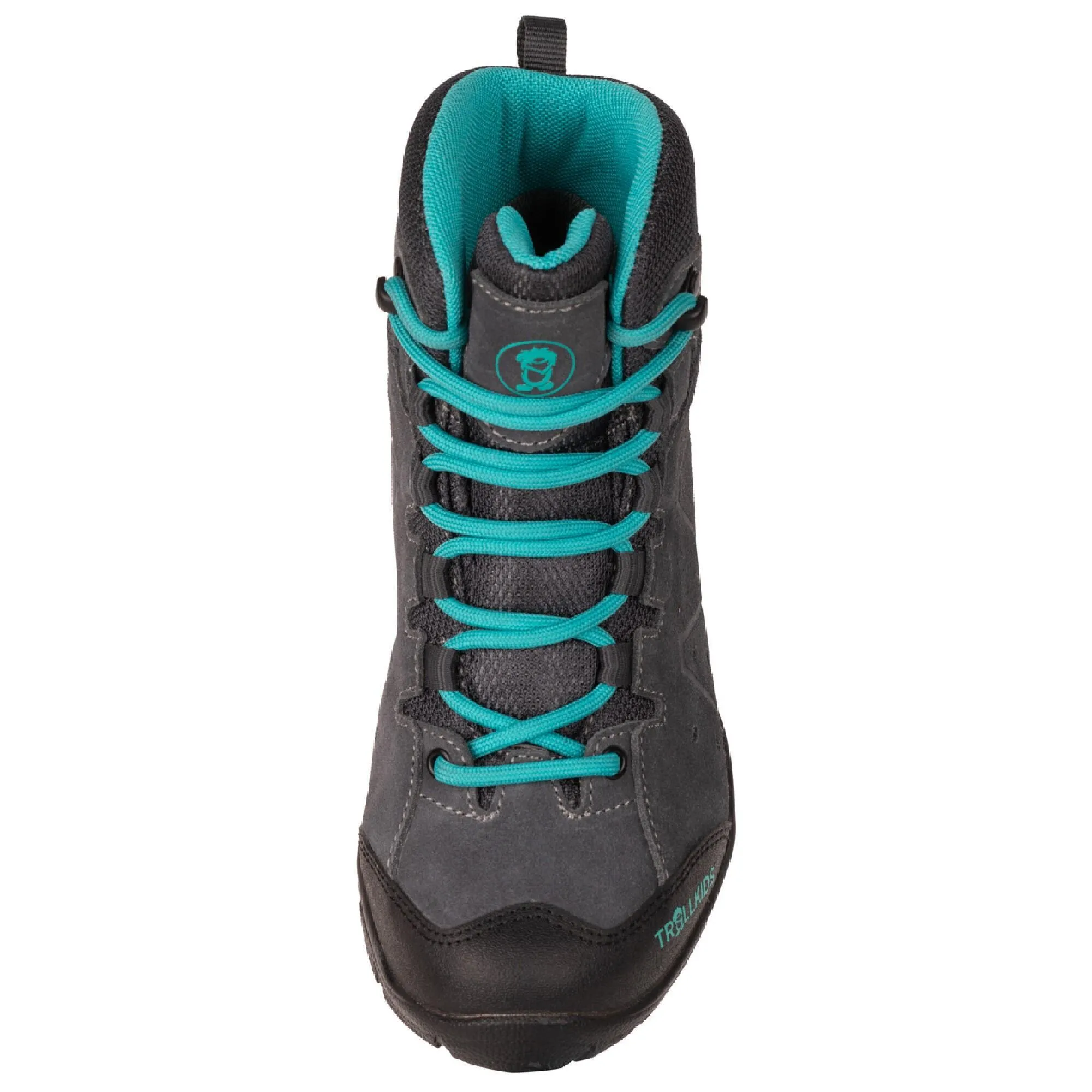 Girls' waterproof hiking boots Trollkids Trollsteinen Hiker dark grey/blue