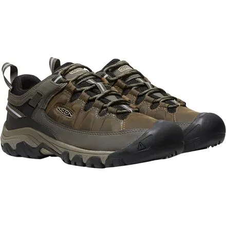 KEEN Men's Targhee III Waterproof Leather Hiking Shoe, Bungee Cord/Black