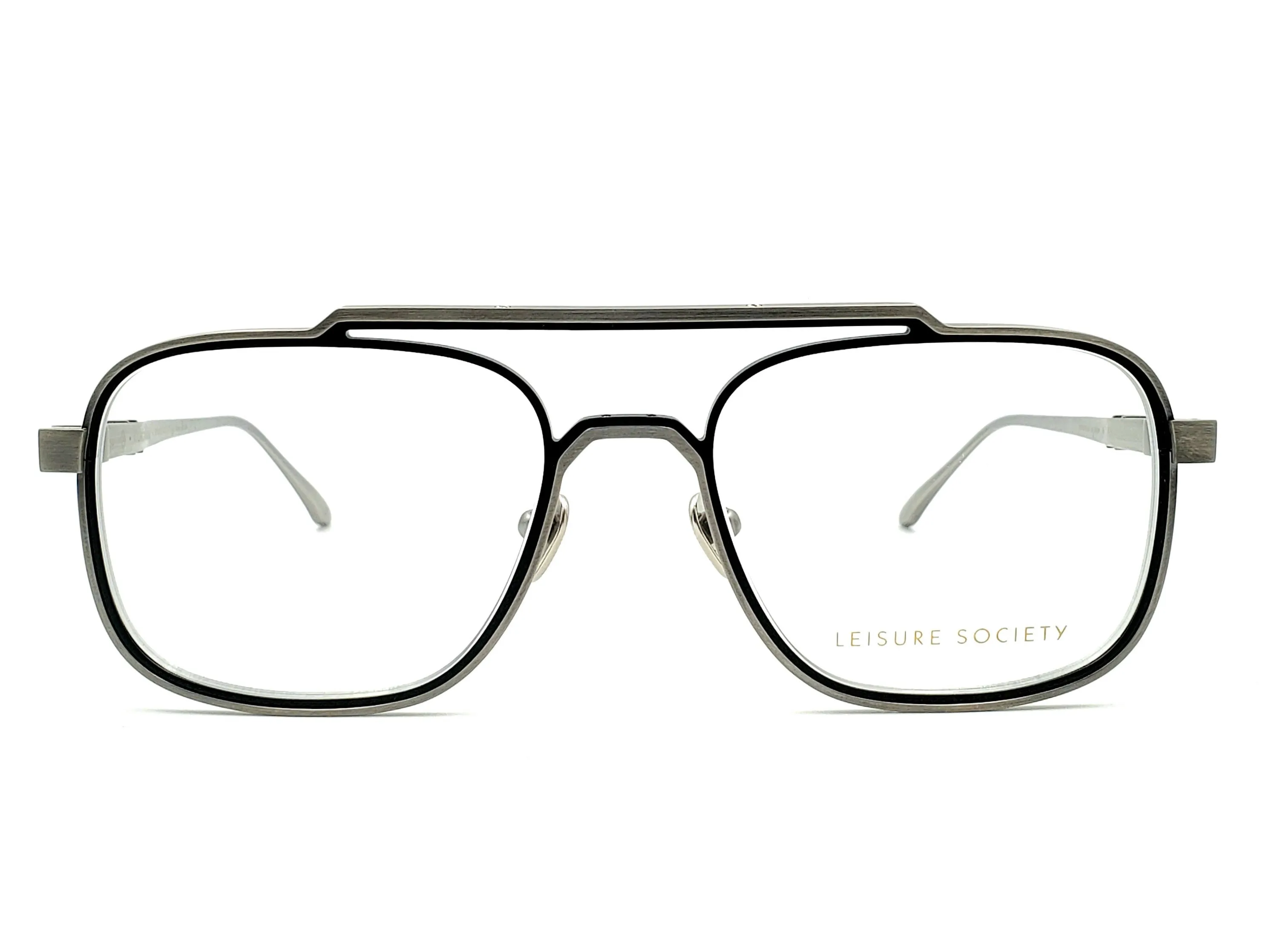 LEISURE SOCIETY CORONADO SQUARE AVIATOR OPTHALMIC GLASSES