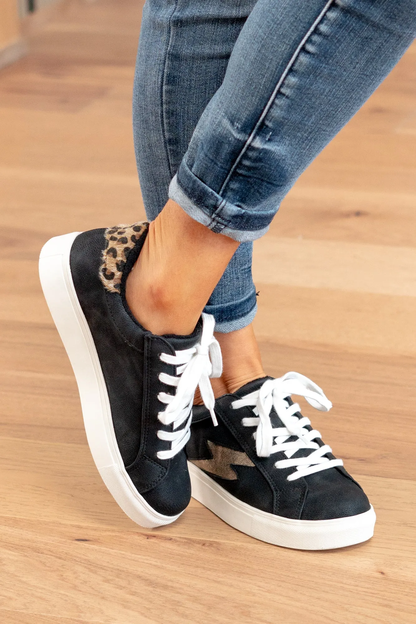 Lightning Vintage Sneakers - Black