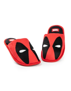 Marvel Deadpool Mens Red Mule Slippers