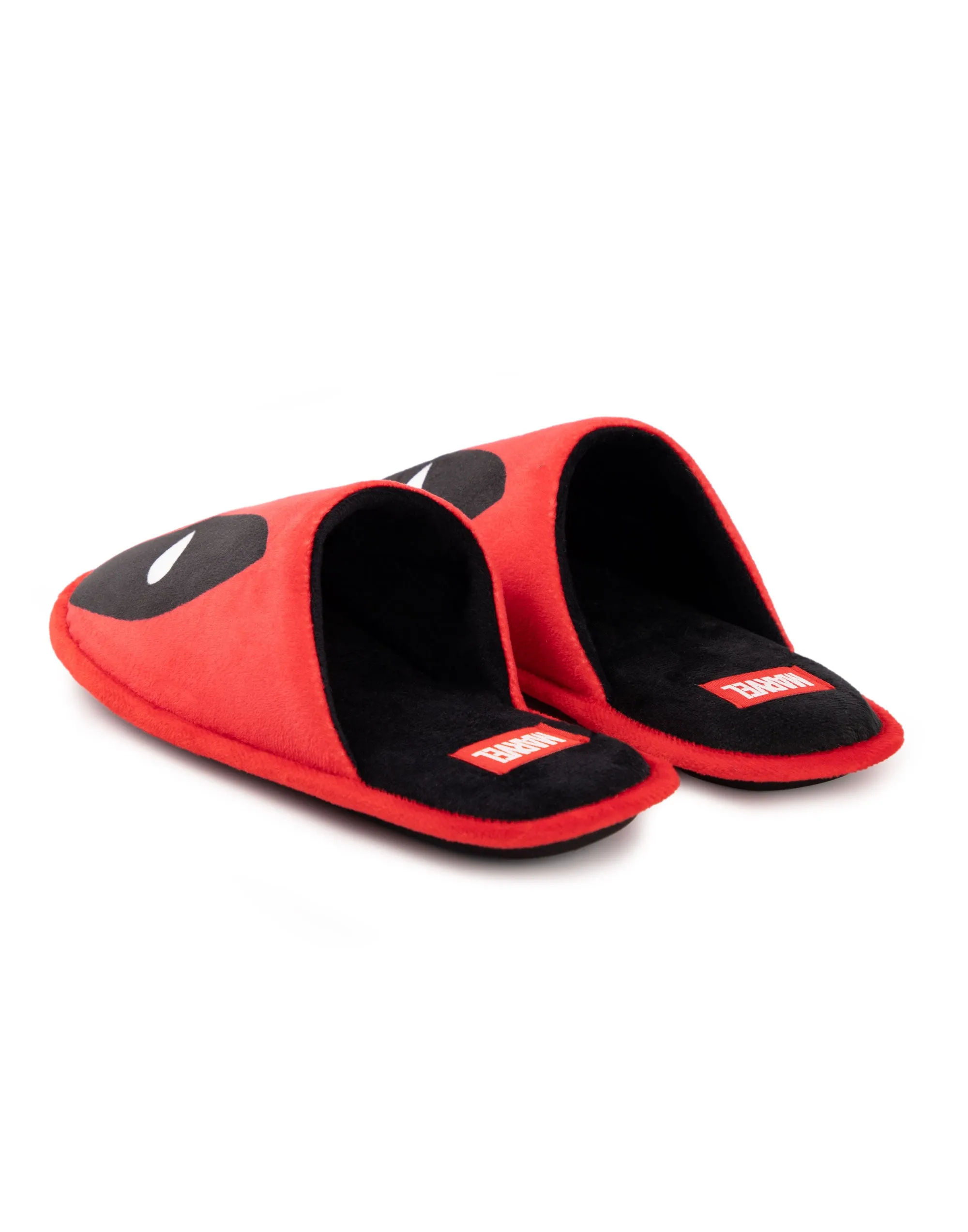 Marvel Deadpool Mens Red Mule Slippers