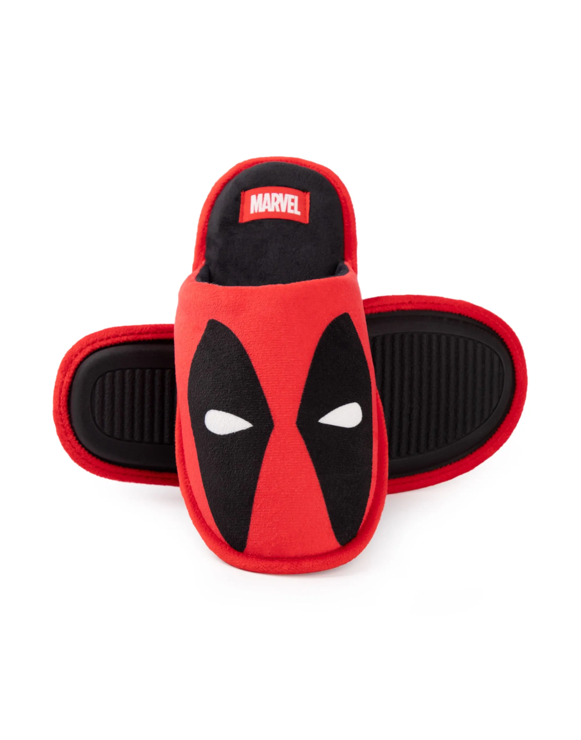 Marvel Deadpool Mens Red Mule Slippers