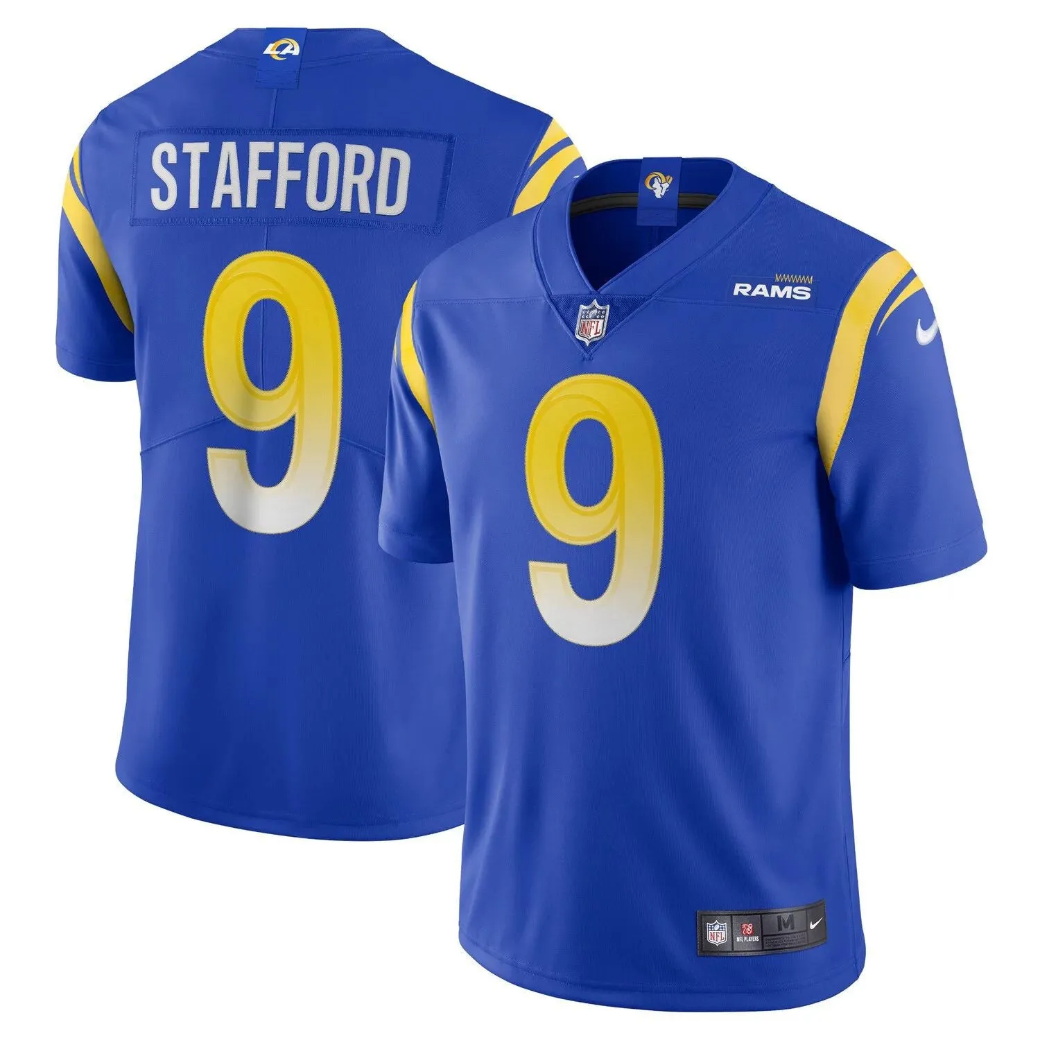 Men's Jersey Matthew Stafford Royal Los Angeles Rams Vapor Limited Nike