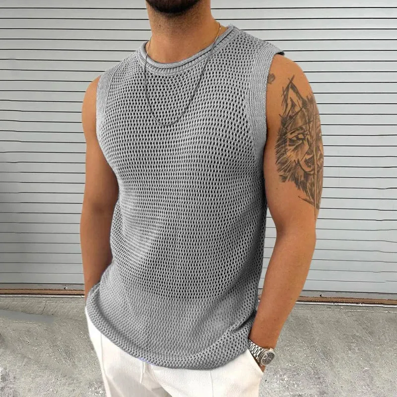 Men's Leisure Knit Sleeveless Top