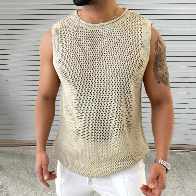 Men's Leisure Knit Sleeveless Top