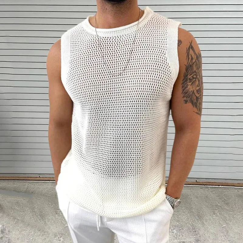 Men's Leisure Knit Sleeveless Top