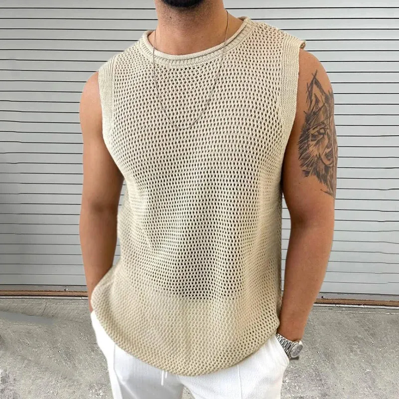 Men's Leisure Knit Sleeveless Top