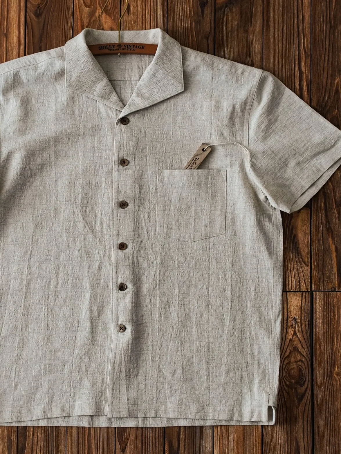 Men's Sailor Flap Collar Linen Shirt