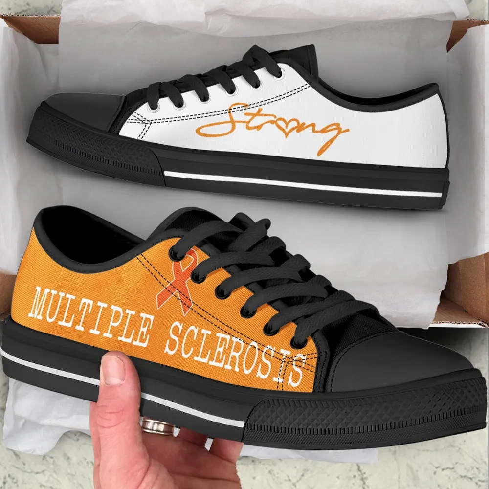 Multiple Sclerosis Strong Low Top Shoes, Best Canvas Shoes, Low Top Sneaker