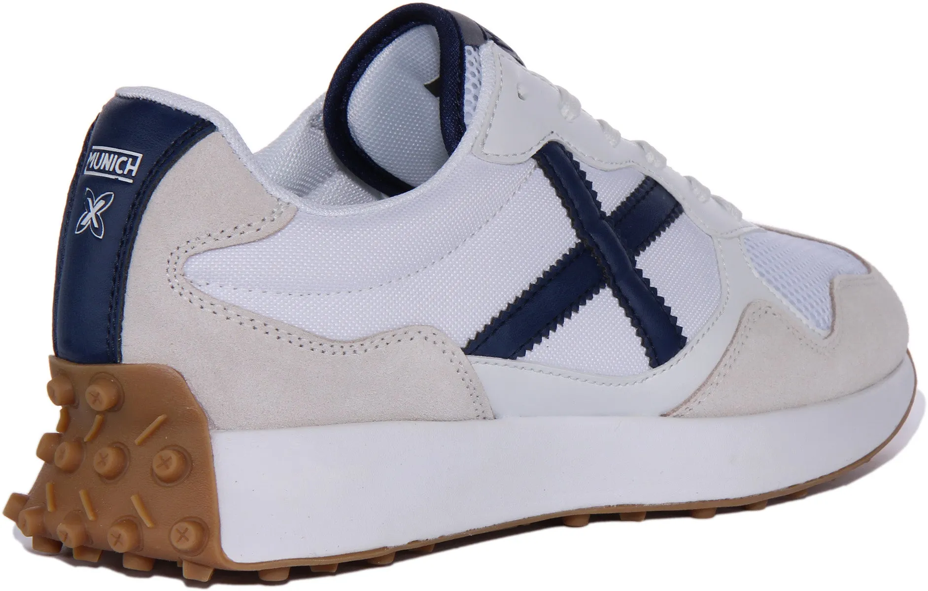 Munich Road 33 In White Navy For Men