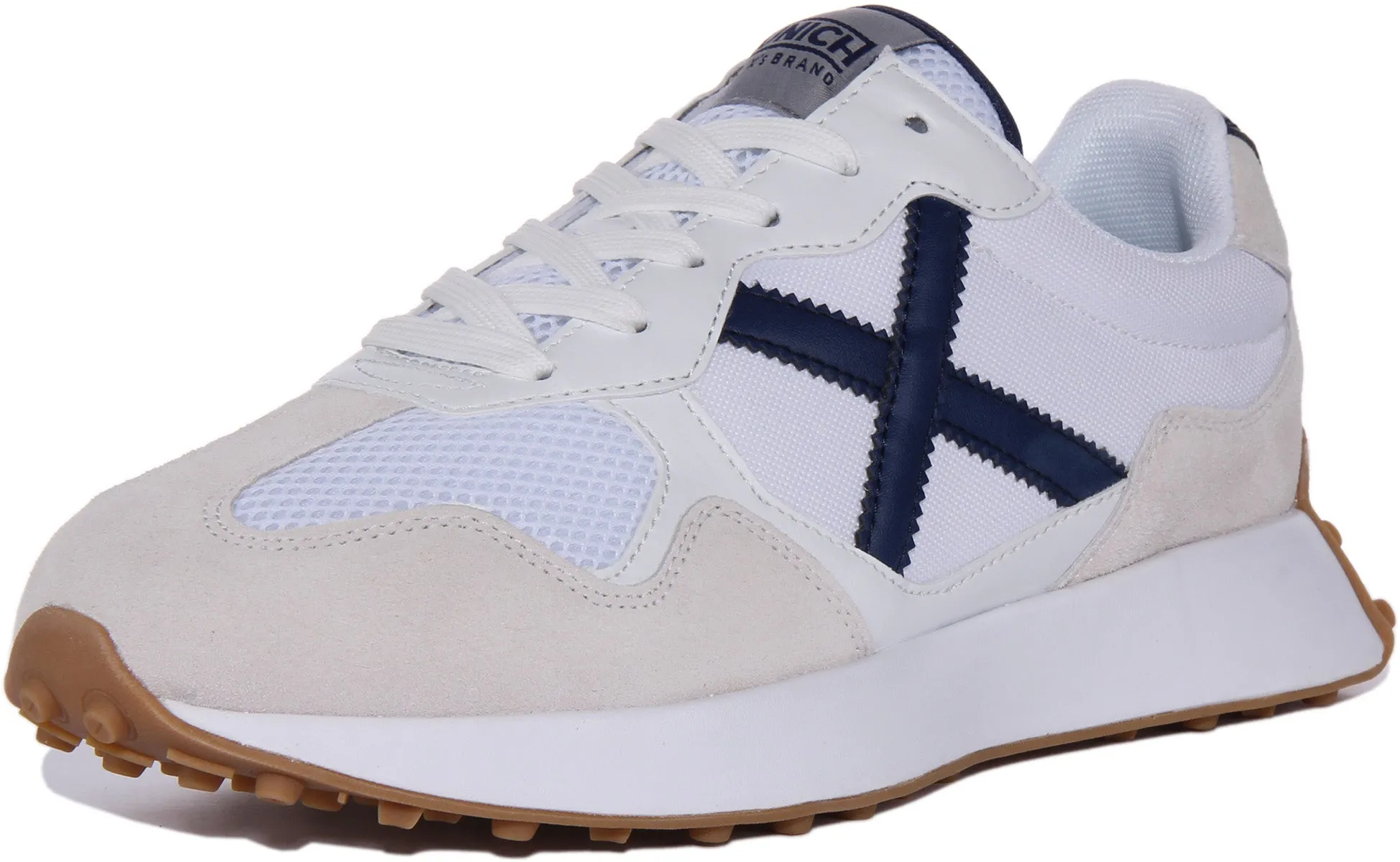 Munich Road 33 In White Navy For Men