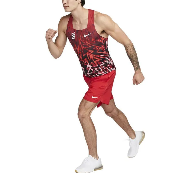 Nike AeroSwift BTC Running Vest 'Red', red