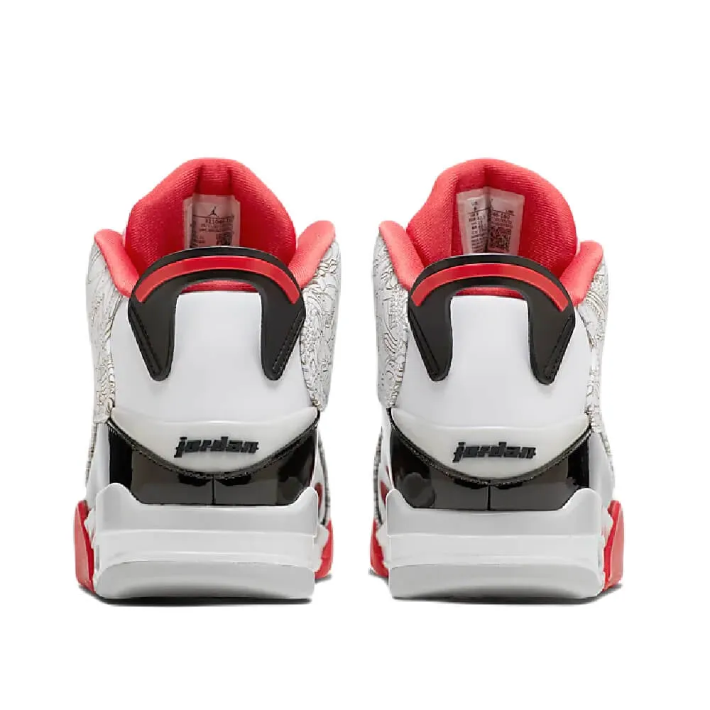 Nike Air Jordan Dub Zero Sneakers, Red/Black/White